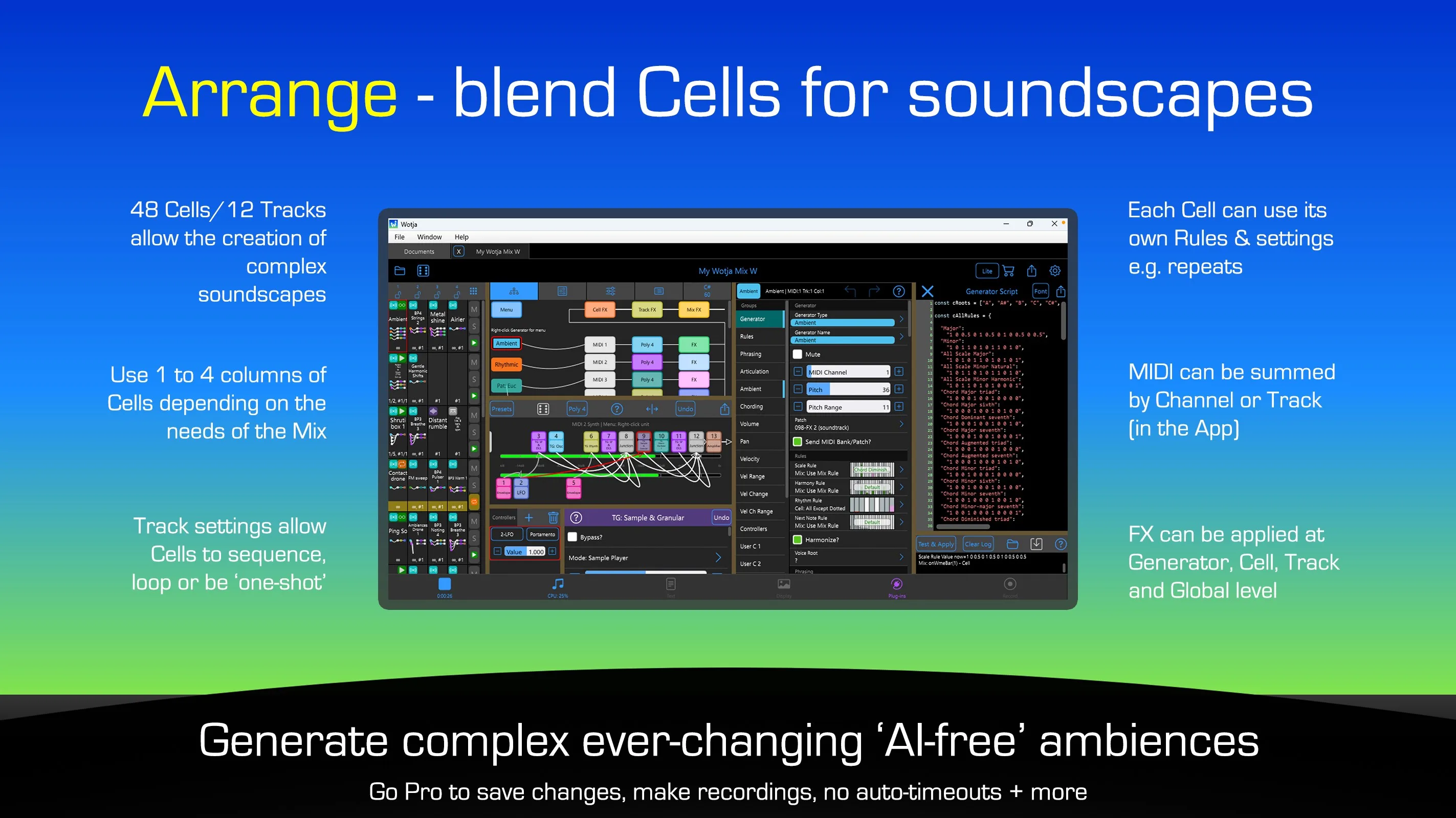 Wotja: Live Generative Music screenshot 3