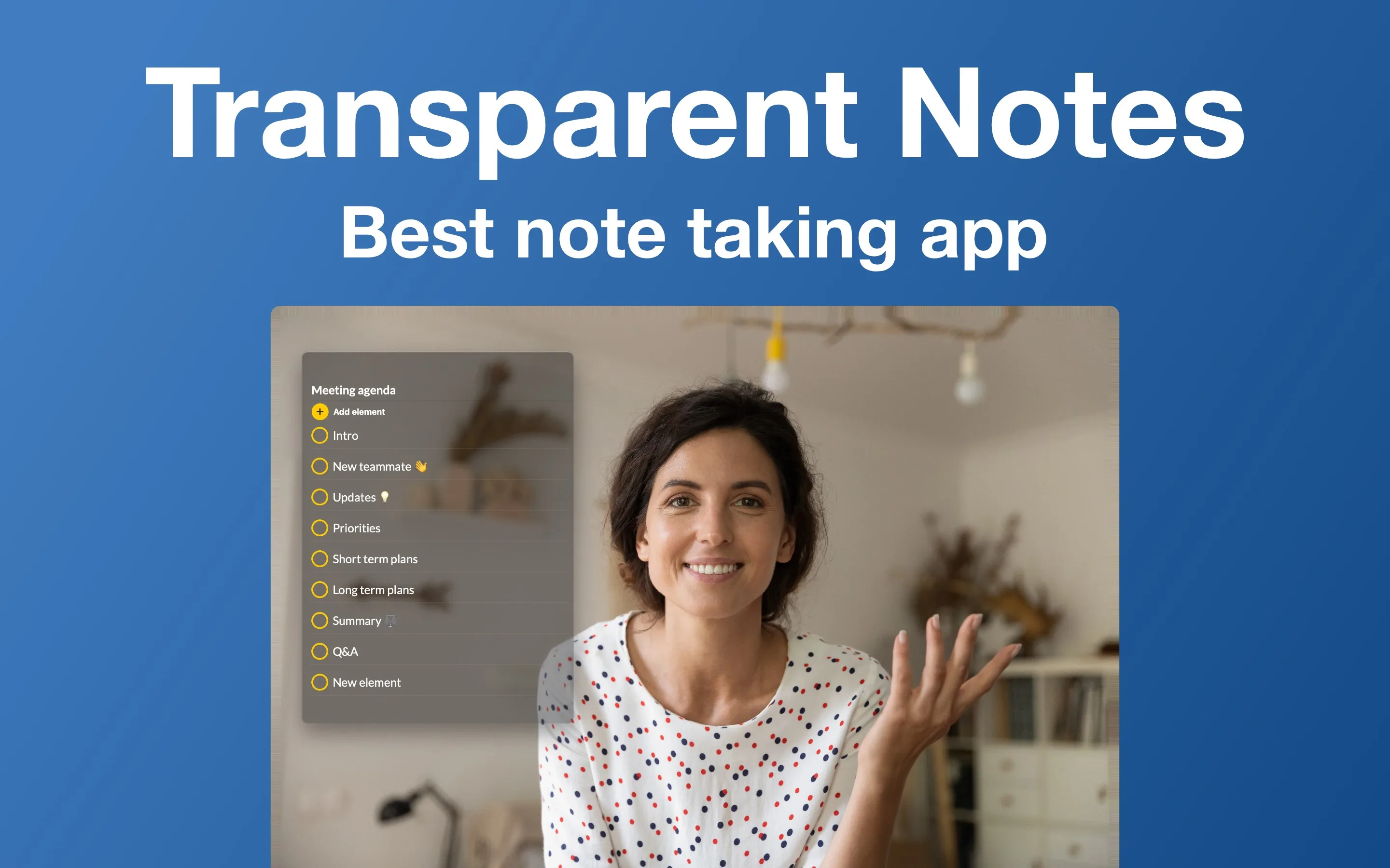 Transparent Notes screenshot 1
