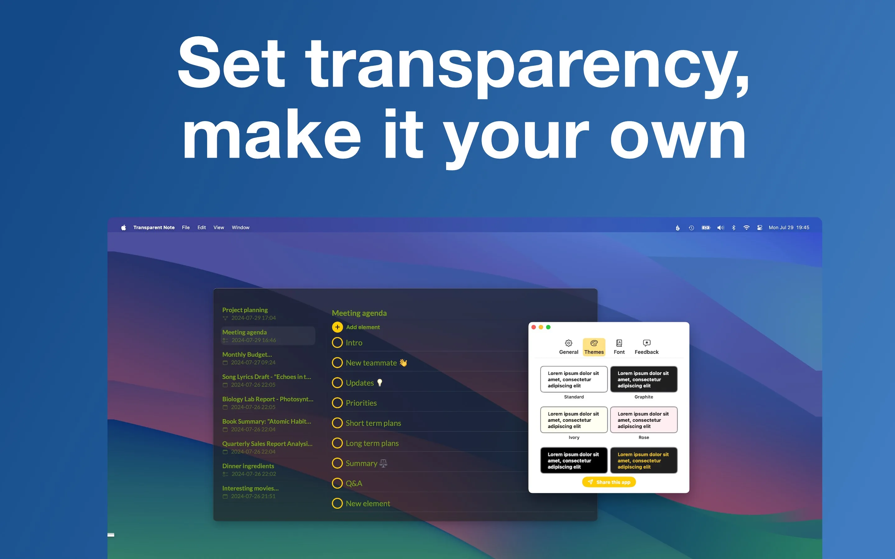 Transparent Notes screenshot 5