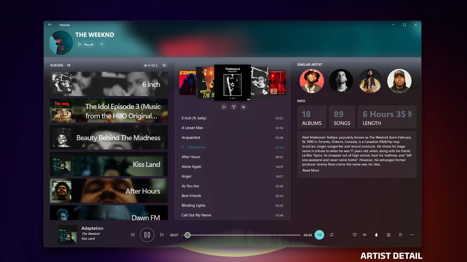 Melosik - Music Player for Windows screenshot 3