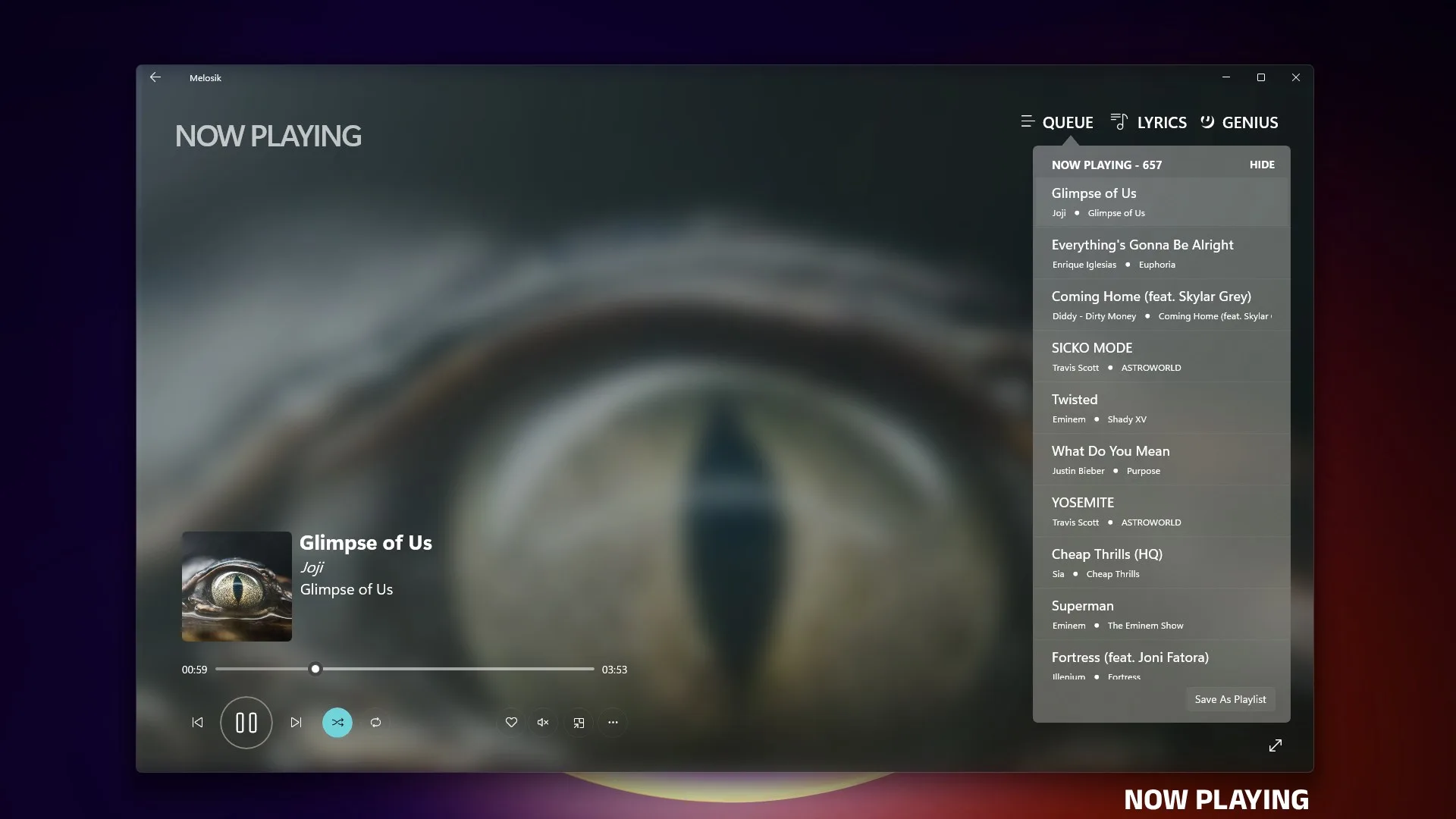 Melosik - Music Player for Windows screenshot 5