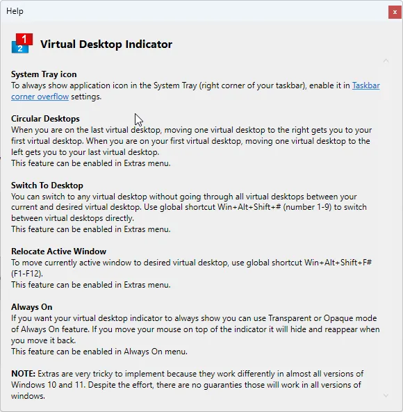 Virtual Desktop Indicator screenshot 3