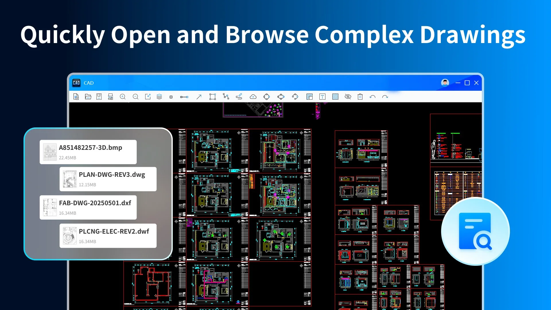 CAD - DWG DXF & DWF Viewer screenshot 2