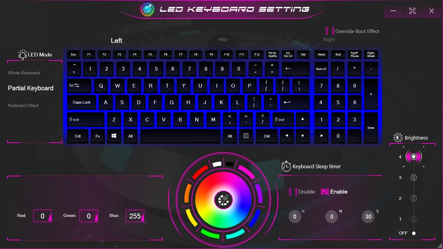 LEDs Keyboard Setting screenshot 1