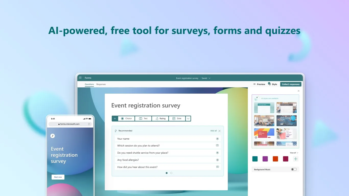 Microsoft Forms screenshot 1