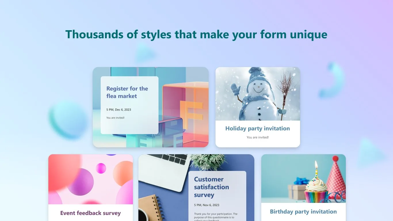 Microsoft Forms screenshot 3