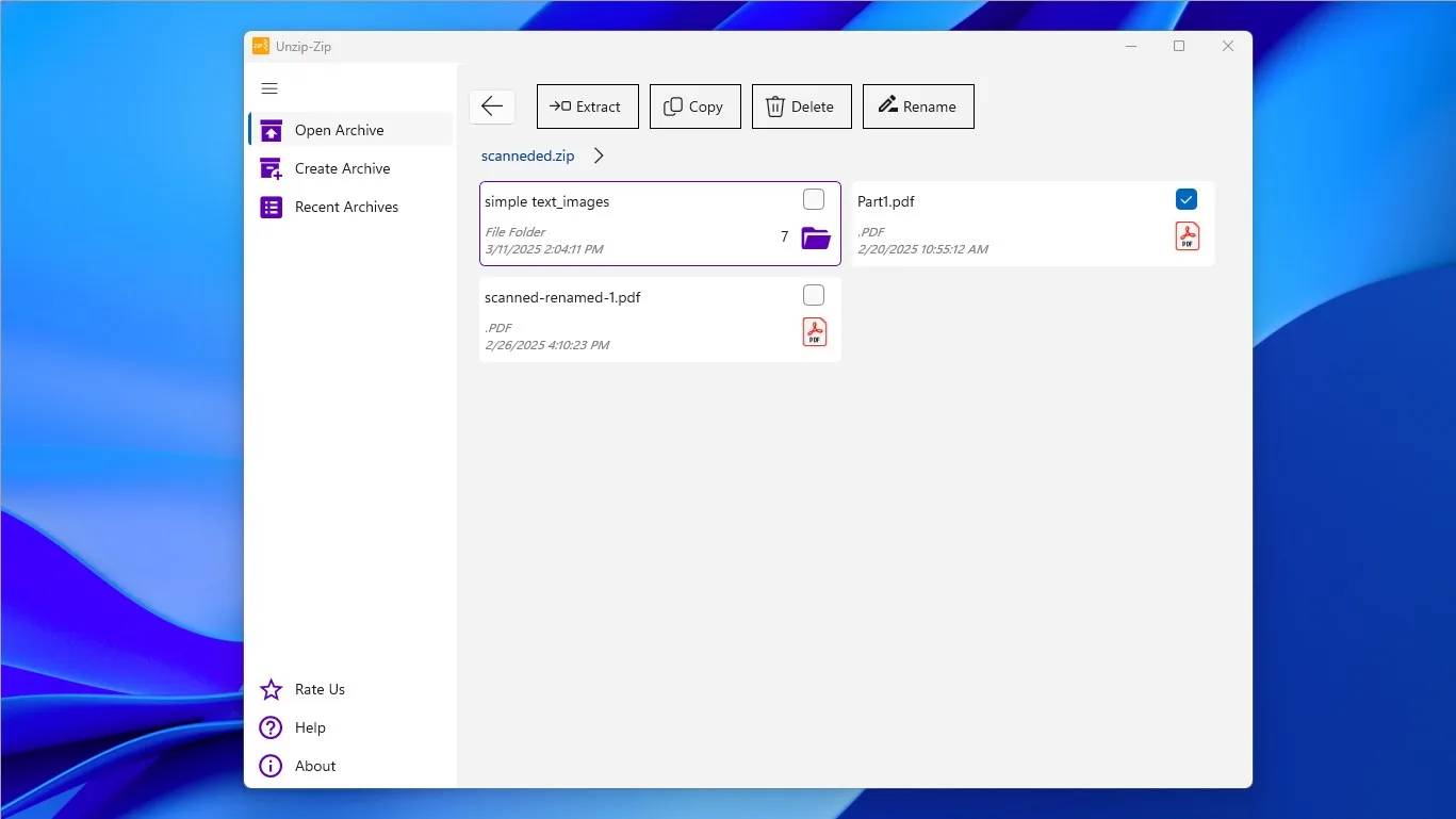 Unzip-Zip screenshot 2