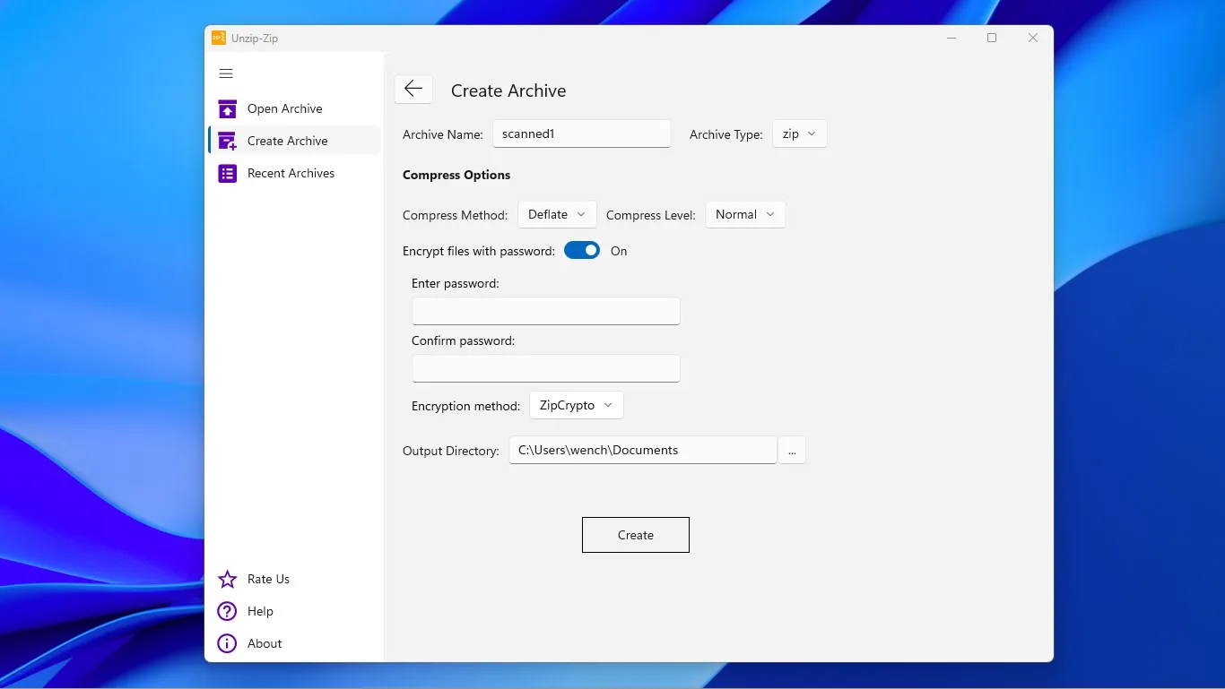 Unzip-Zip screenshot 3