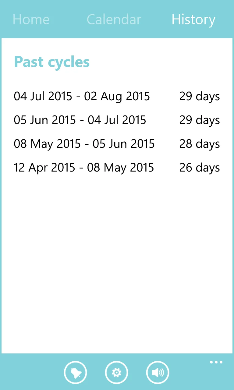 EVA Period Tracker PRO screenshot 2