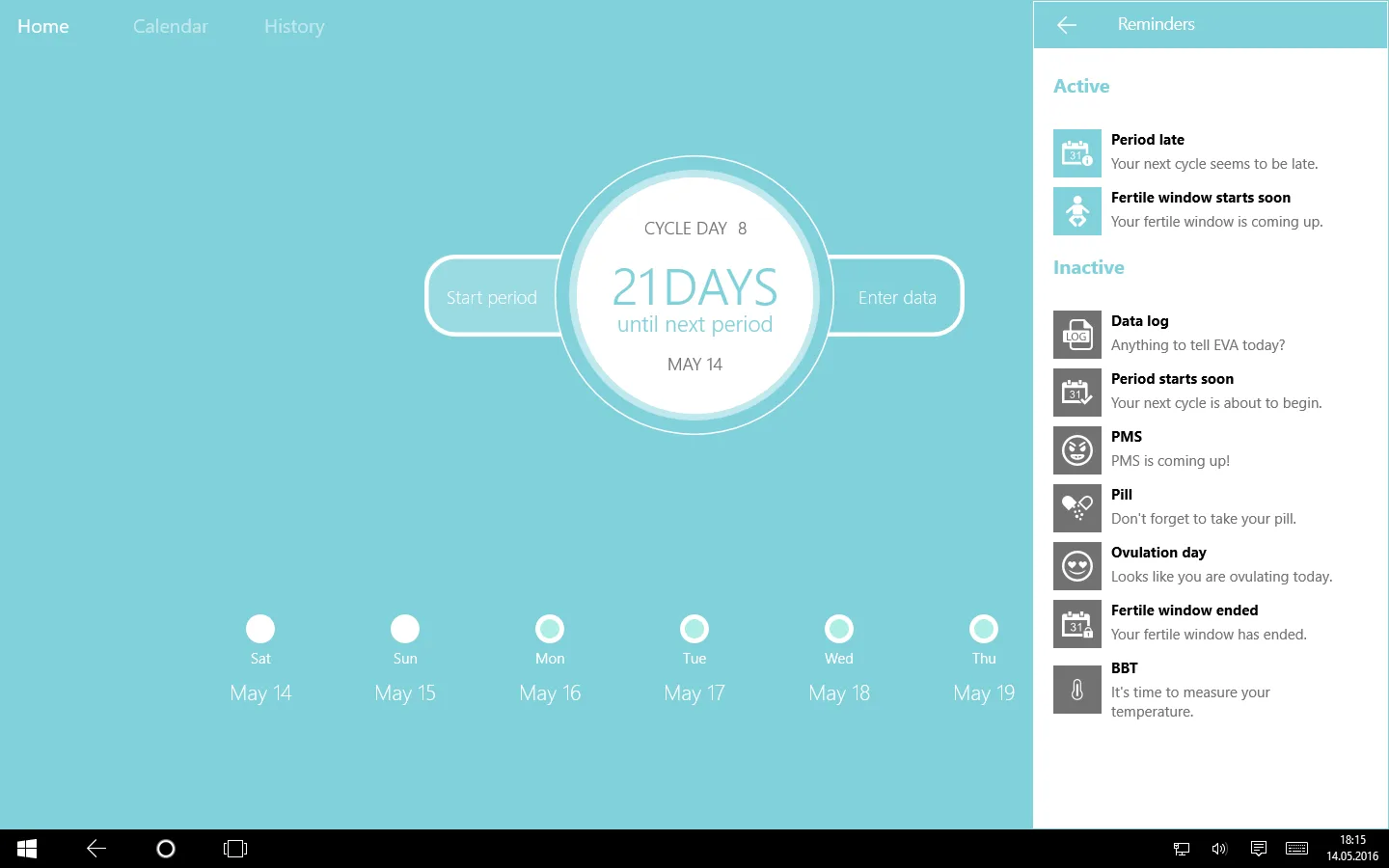 EVA Period Tracker PRO screenshot 4