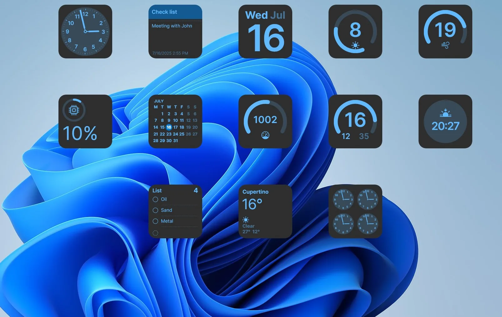 Widgets - Desktop Gadgets screenshot 2