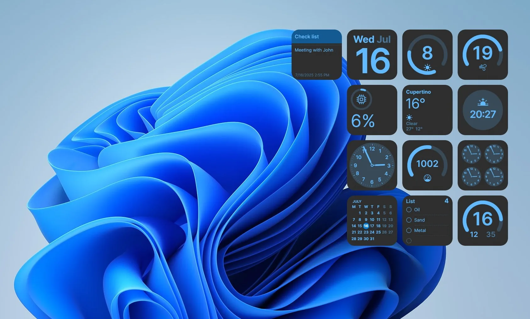 Widgets - Desktop Gadgets screenshot 3