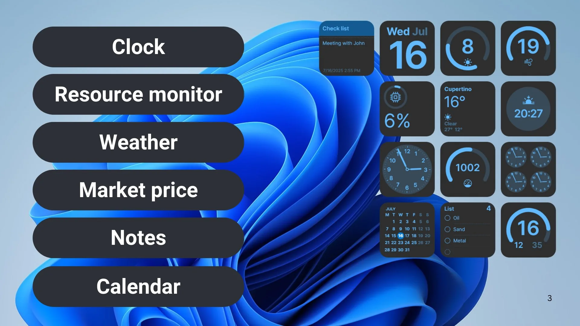 Widgets - Desktop Gadgets screenshot 4