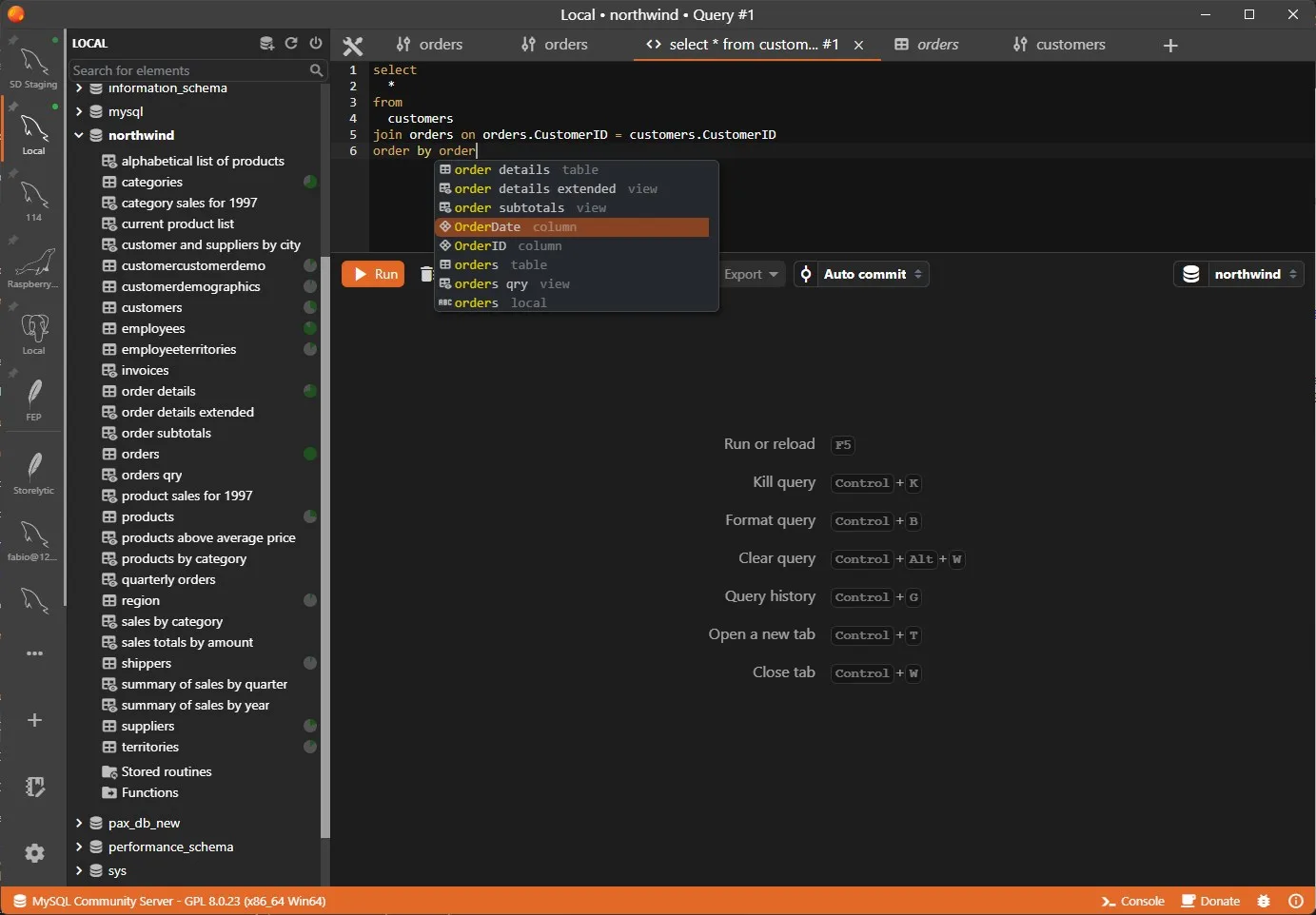 Antares SQL screenshot 1