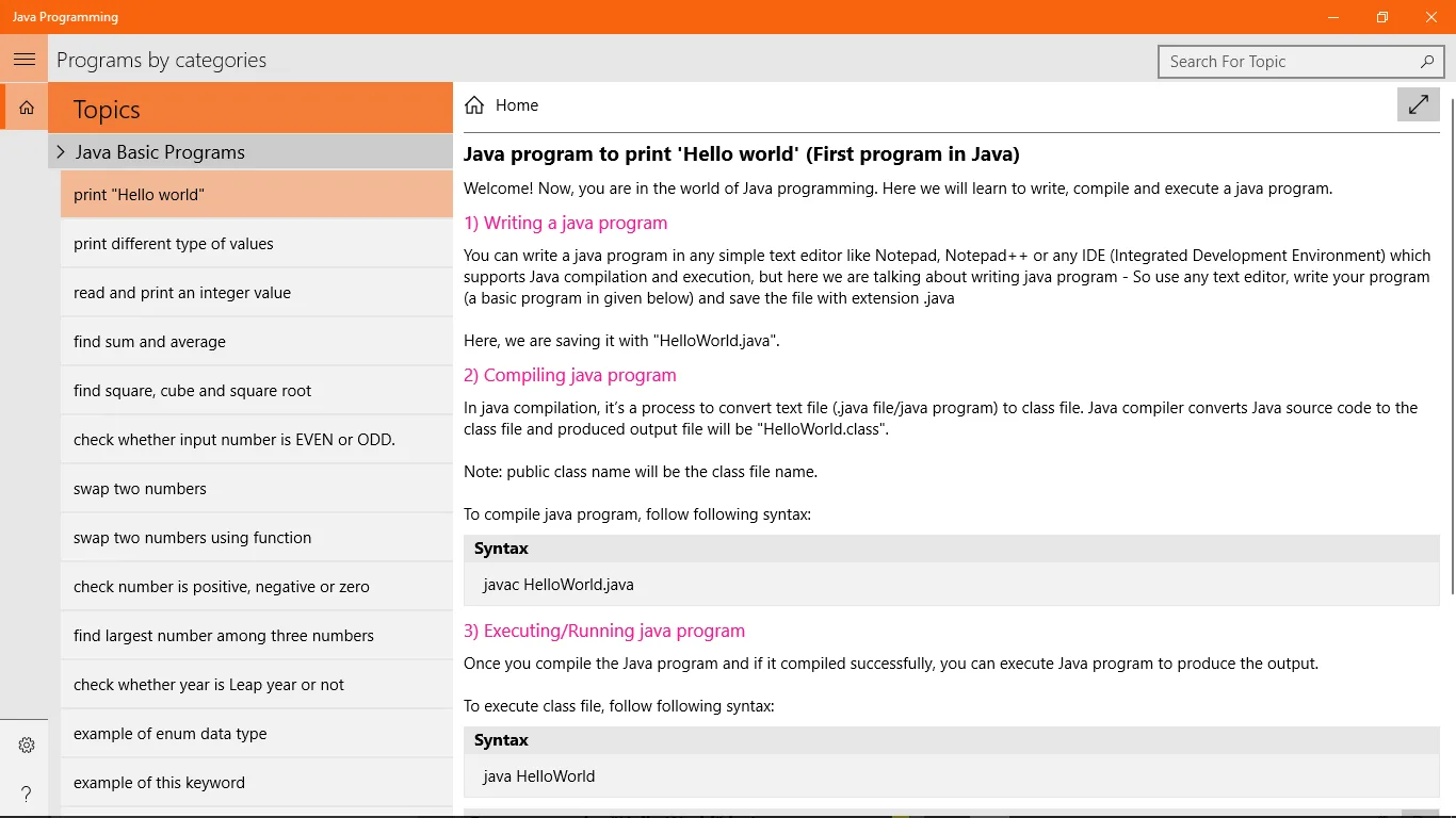 Java Programming screenshot 5