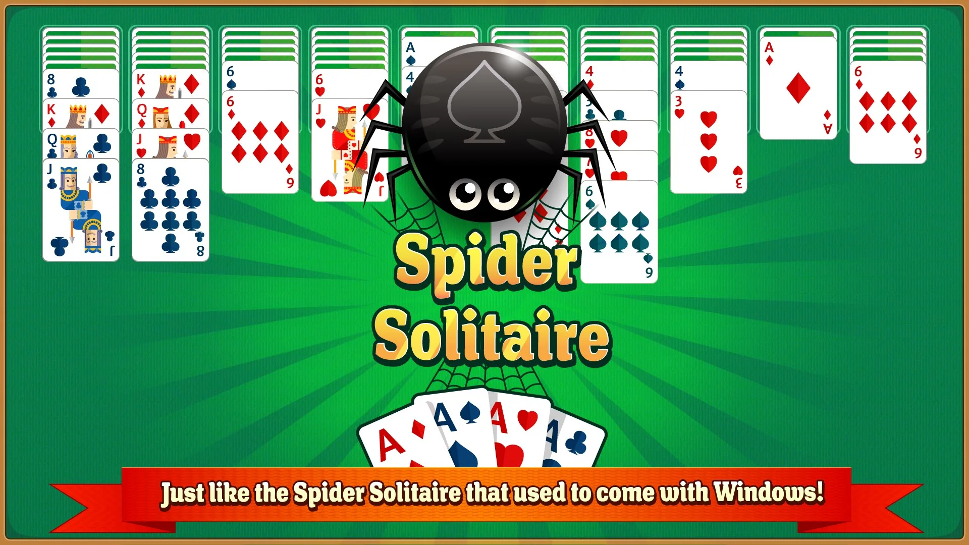 Simple Spider Solitaire Deluxe screenshot 1