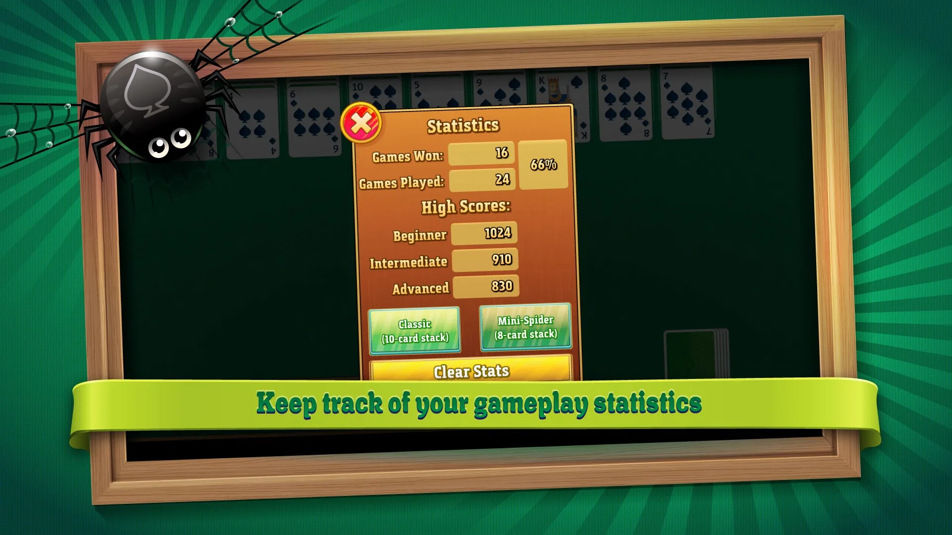 Simple Spider Solitaire Deluxe screenshot 4