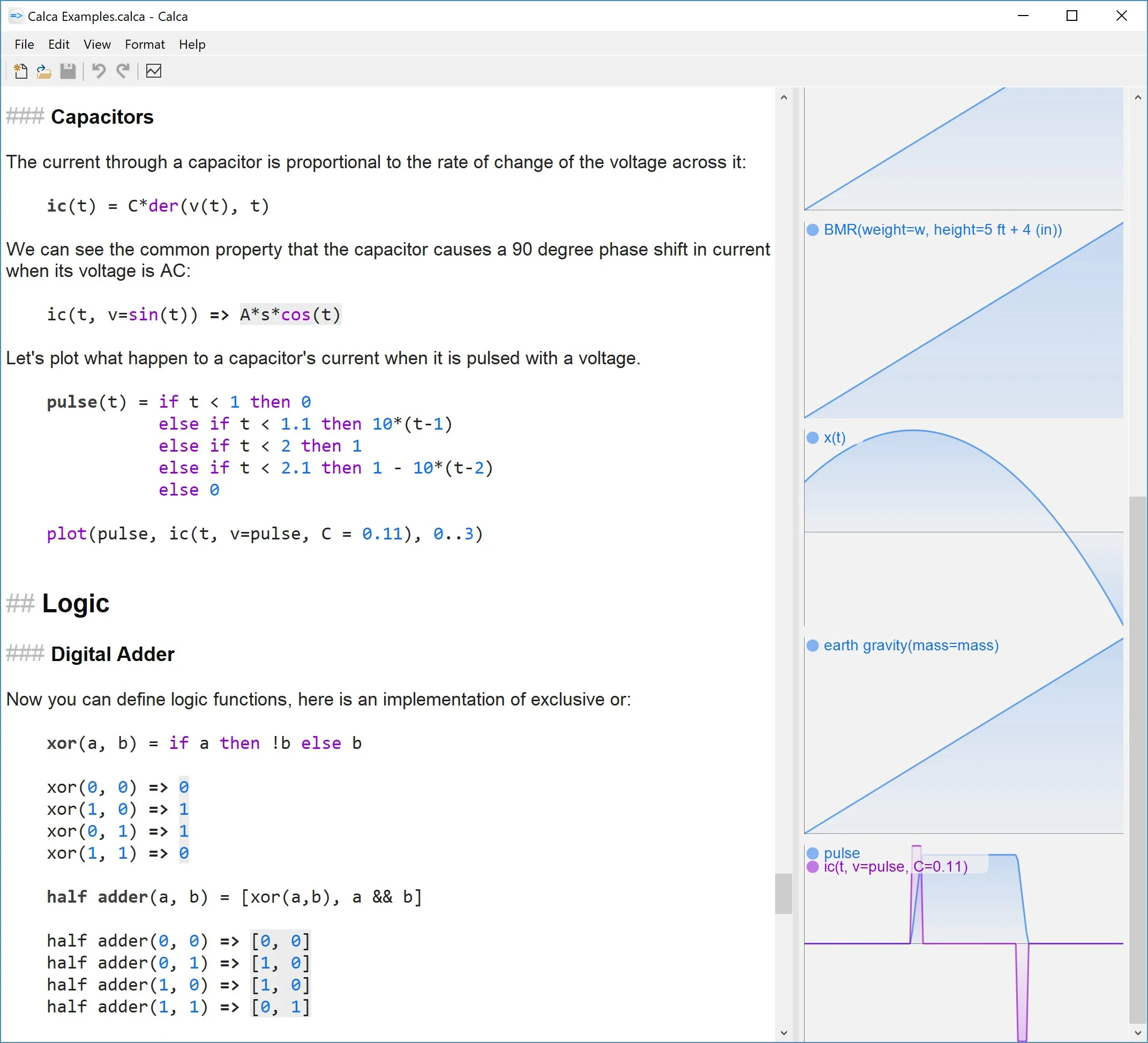 Calca screenshot 3