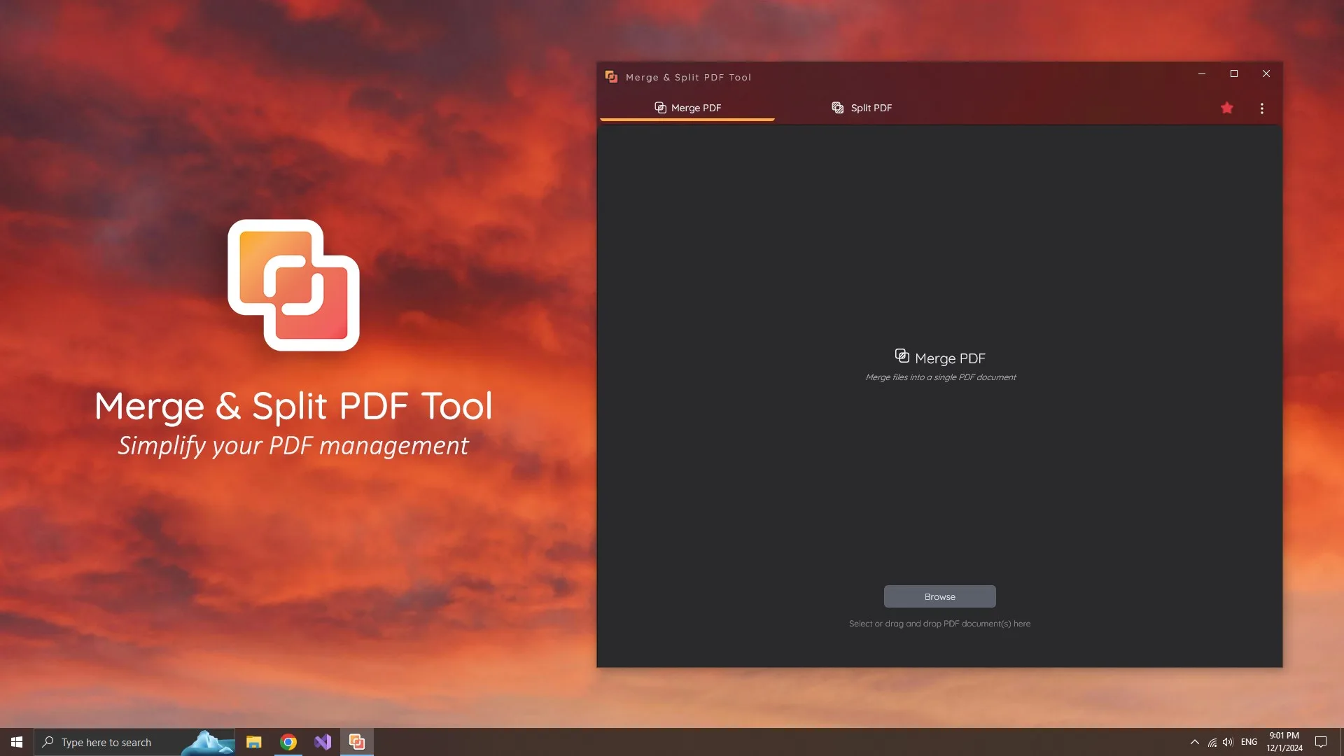 Merge & Split PDF Tool screenshot 2