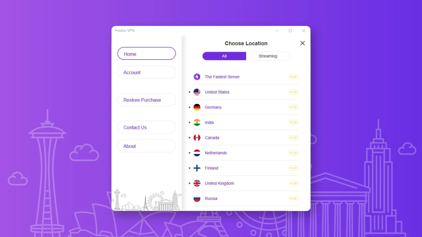 VPN PotatoVPN - Best Unlimited Proxy screenshot 2
