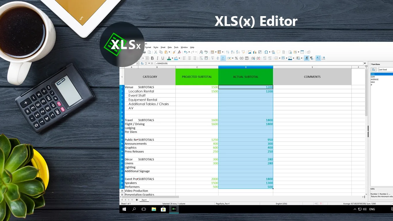 XLS(x) Editor screenshot 1