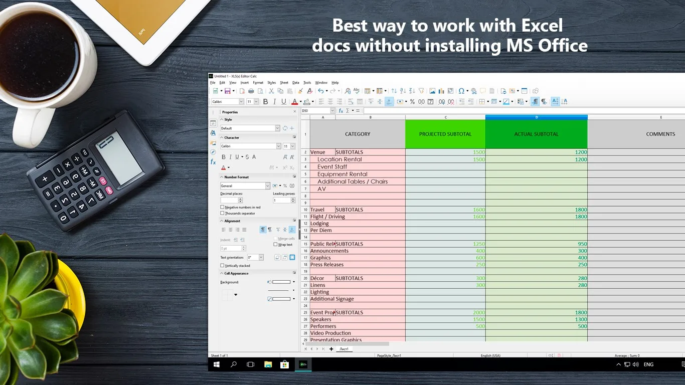 XLS(x) Editor screenshot 2