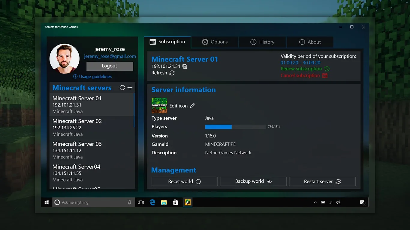 Servers for Online Games screenshot 2