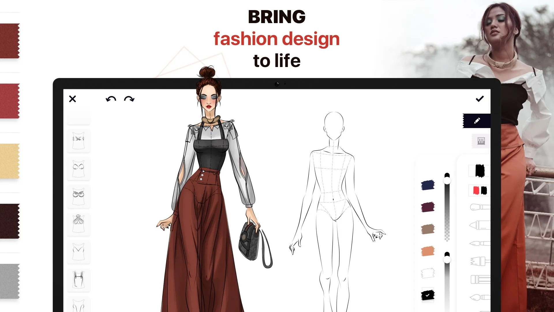 Fashion Design Sketches - Illustrator & Sketchbook screenshot 2