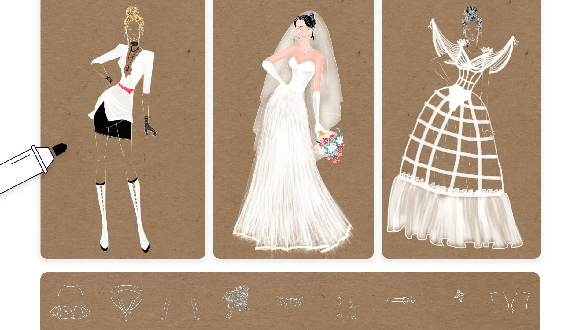 Fashion Design Sketches - Illustrator & Sketchbook screenshot 3