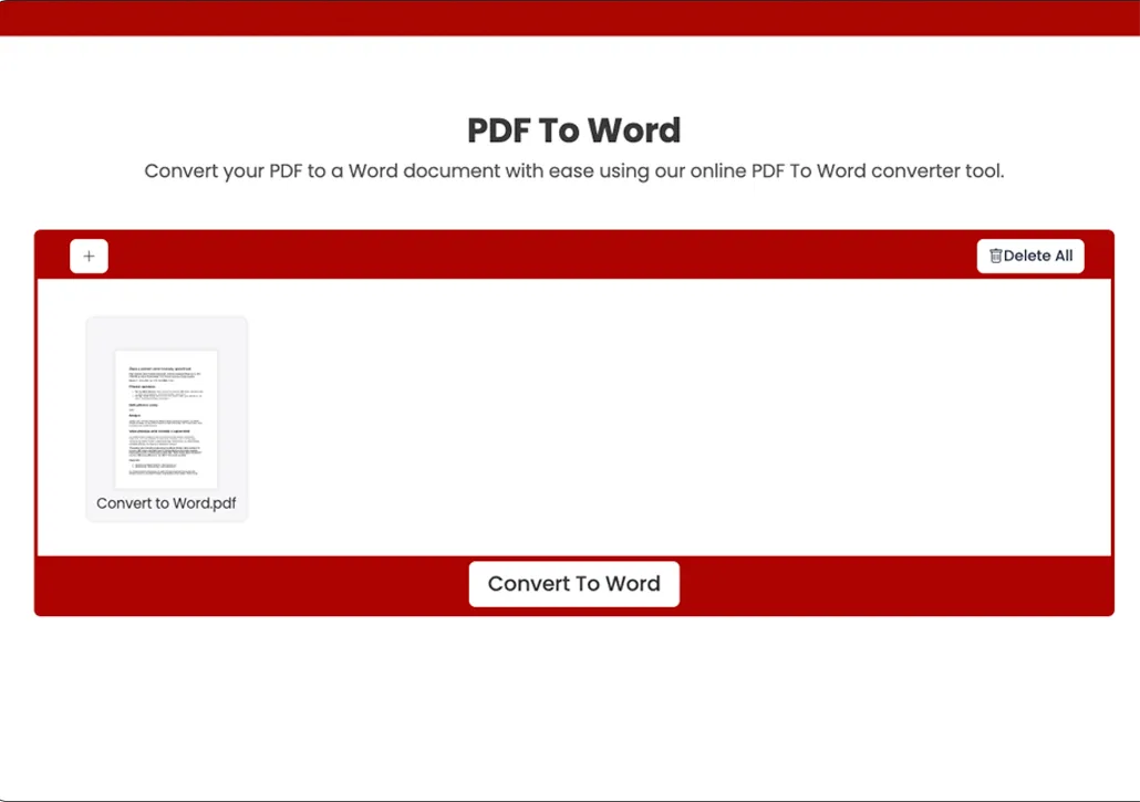 PDF to Doc(x) screenshot 1