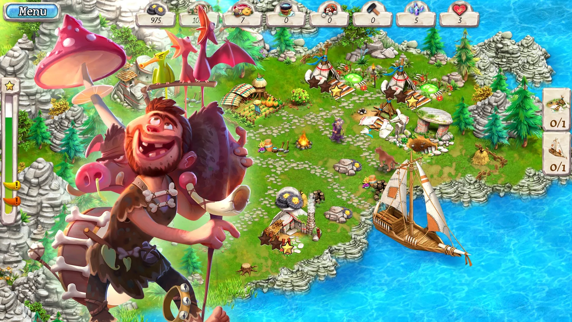 Cavemen Tales: Prehistoric Adventure screenshot 4