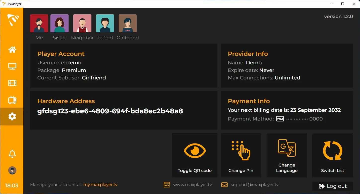 MaxPlayer - IPTV Player screenshot 2