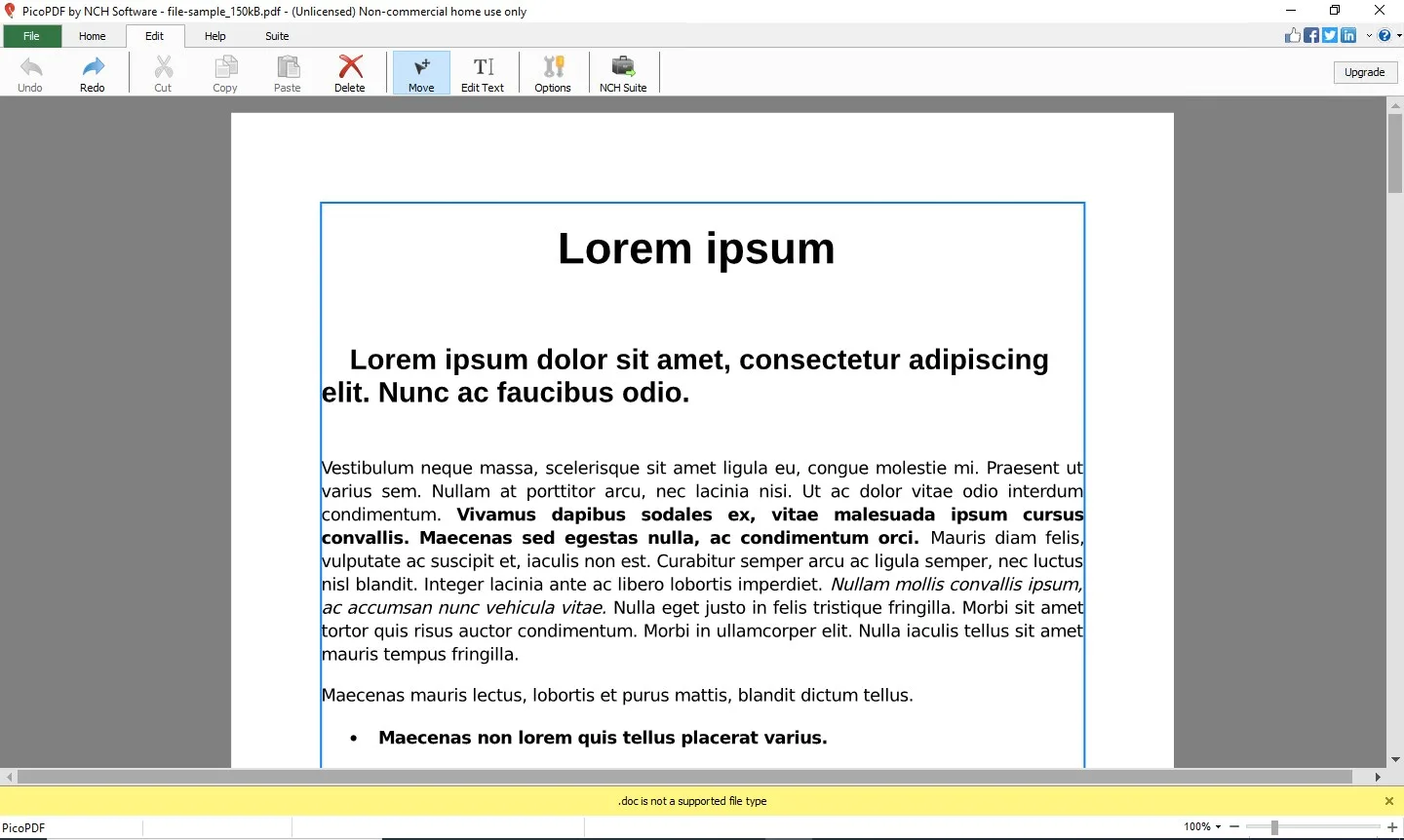 PicoPDF PDF Editing Software Express Edition screenshot 1