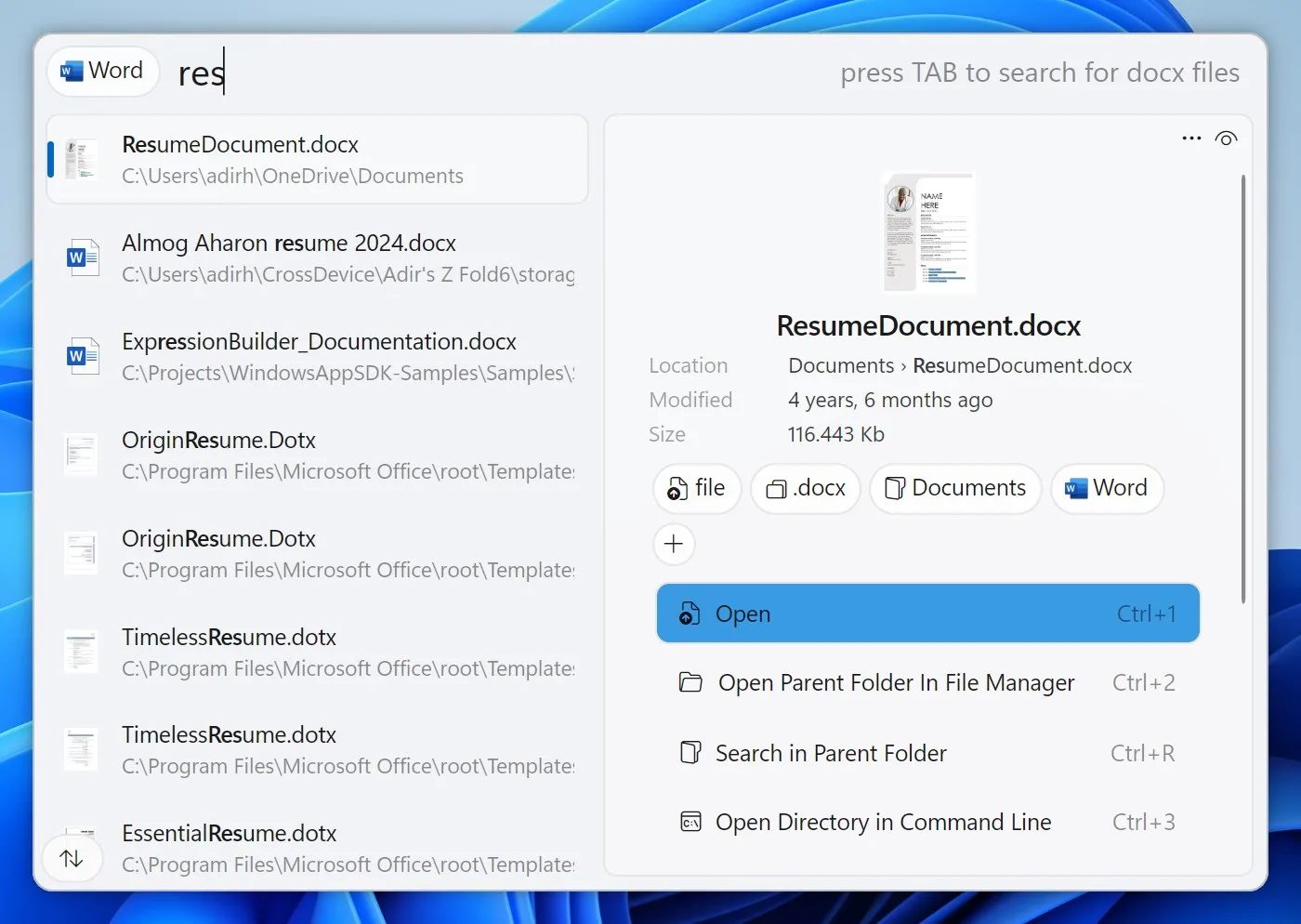Fluent Search screenshot 5