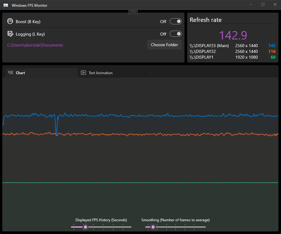 Dynamic Refresh Rate Tool screenshot 1