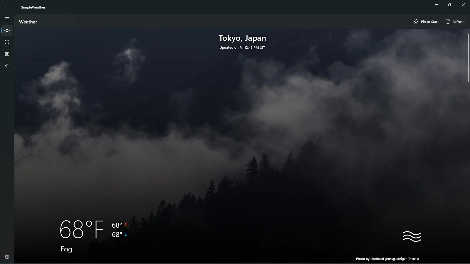 SimpleWeather - A simple weather app screenshot 1