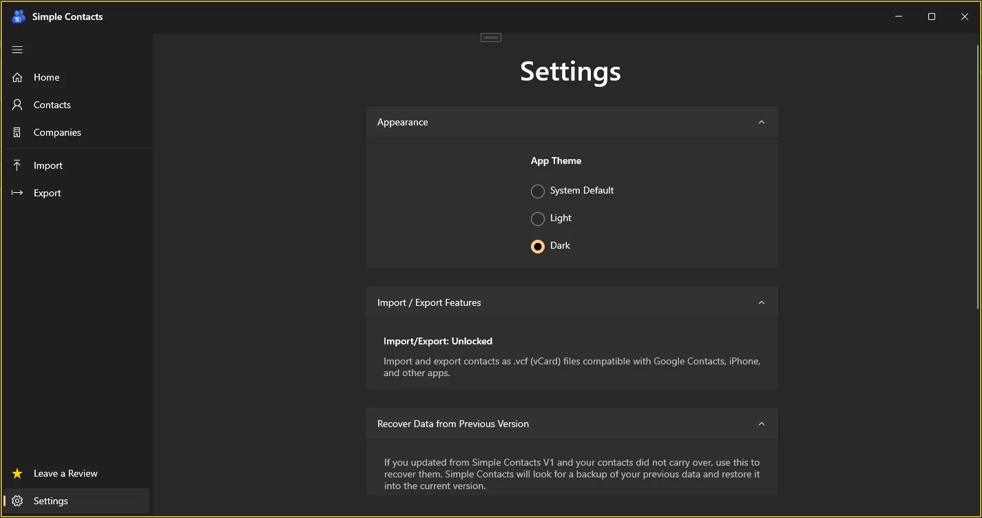Simple Contacts screenshot 3