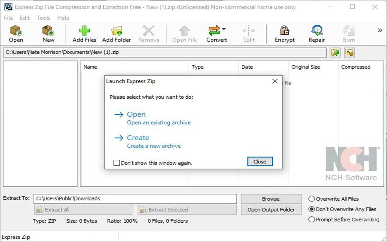 Express Zip File Compression and Extraction Express Edition screenshot 3