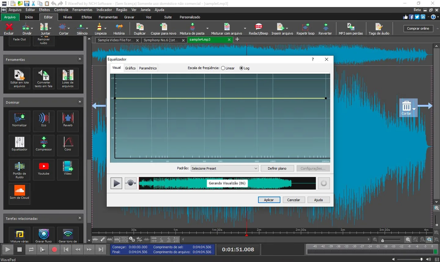 WavePad Editor de Áudio screenshot 2