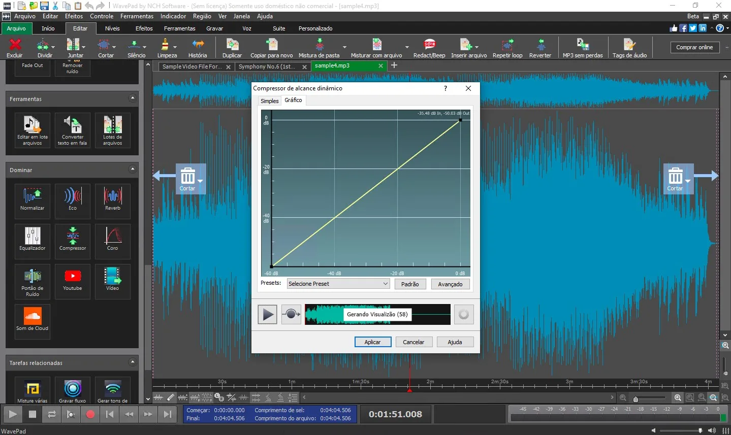 WavePad Editor de Áudio screenshot 3