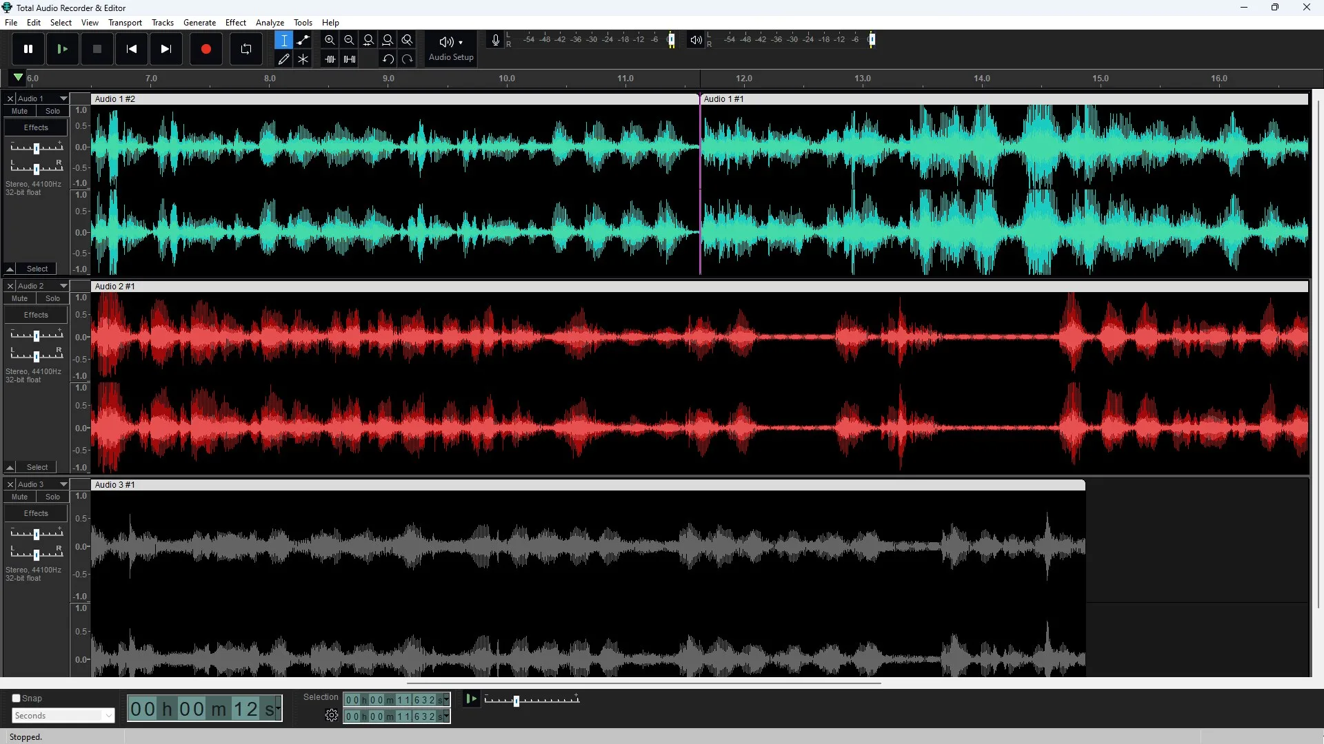 Total Audio Recorder & Editor screenshot 1