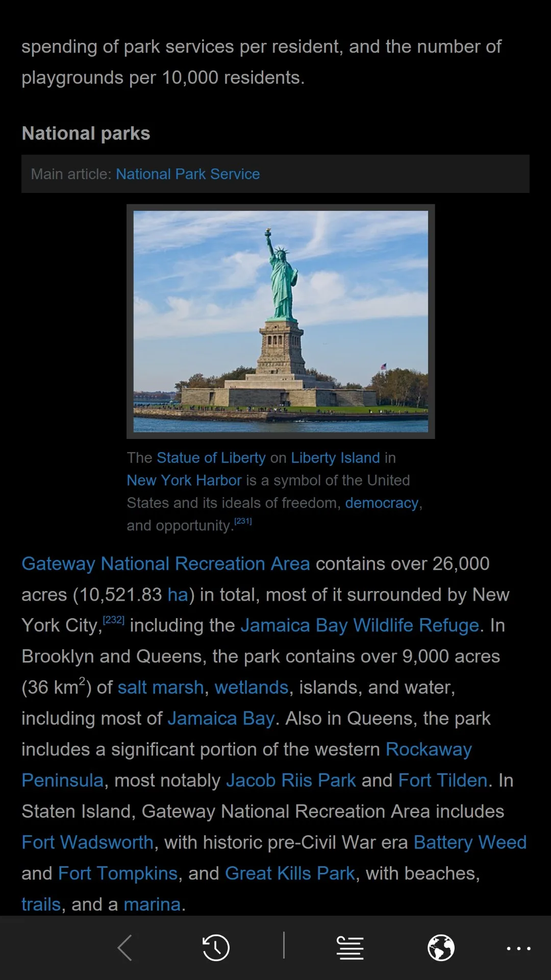 Wikini for Wikipedia screenshot 2