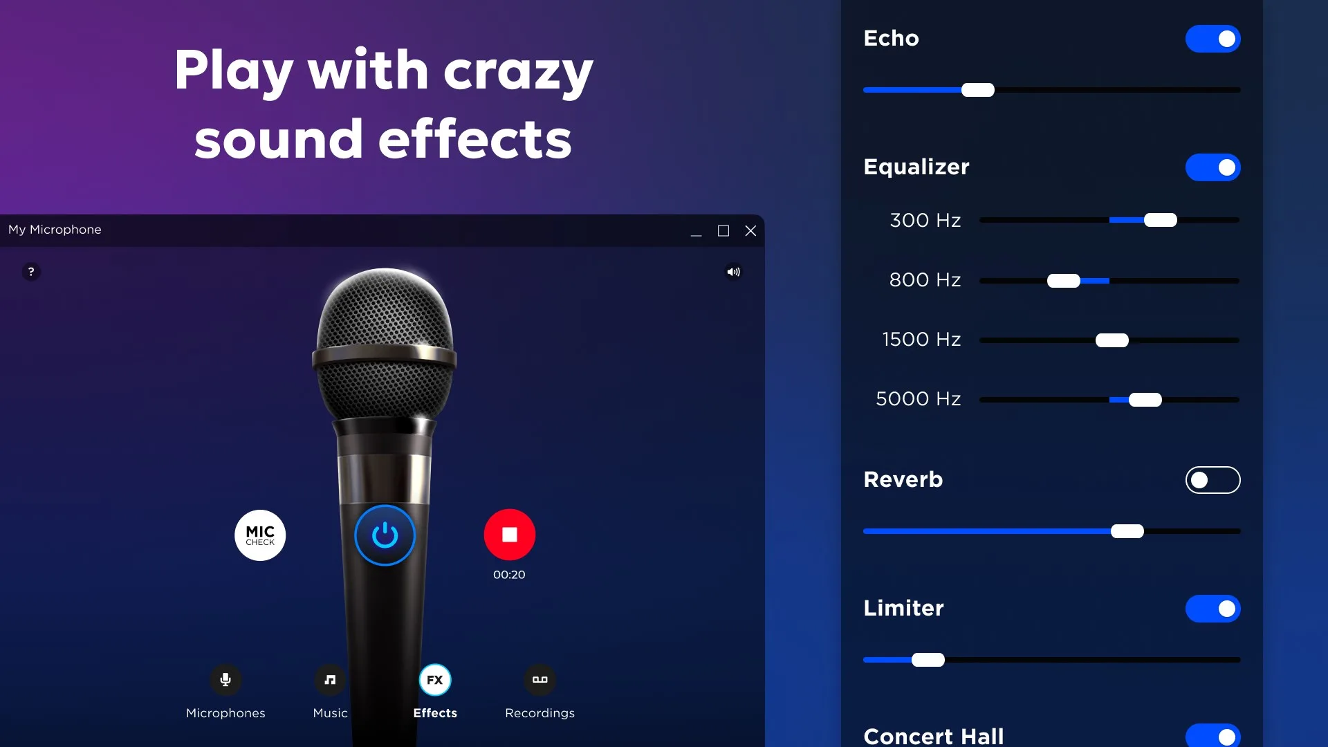 My Microphone: Audio Recorder & Sound Enhancer screenshot 3