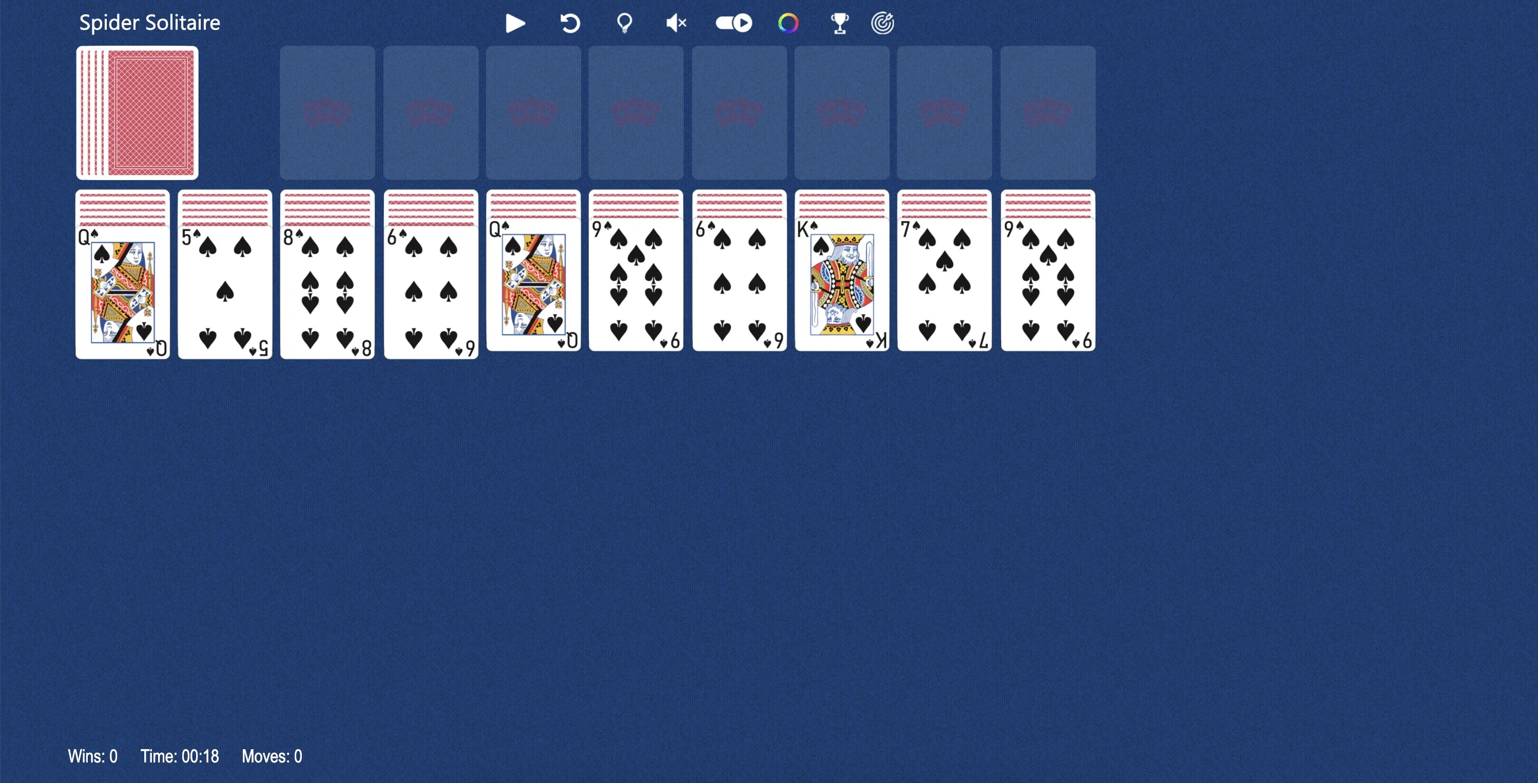 Spider Solitaire Solitairee screenshot 1