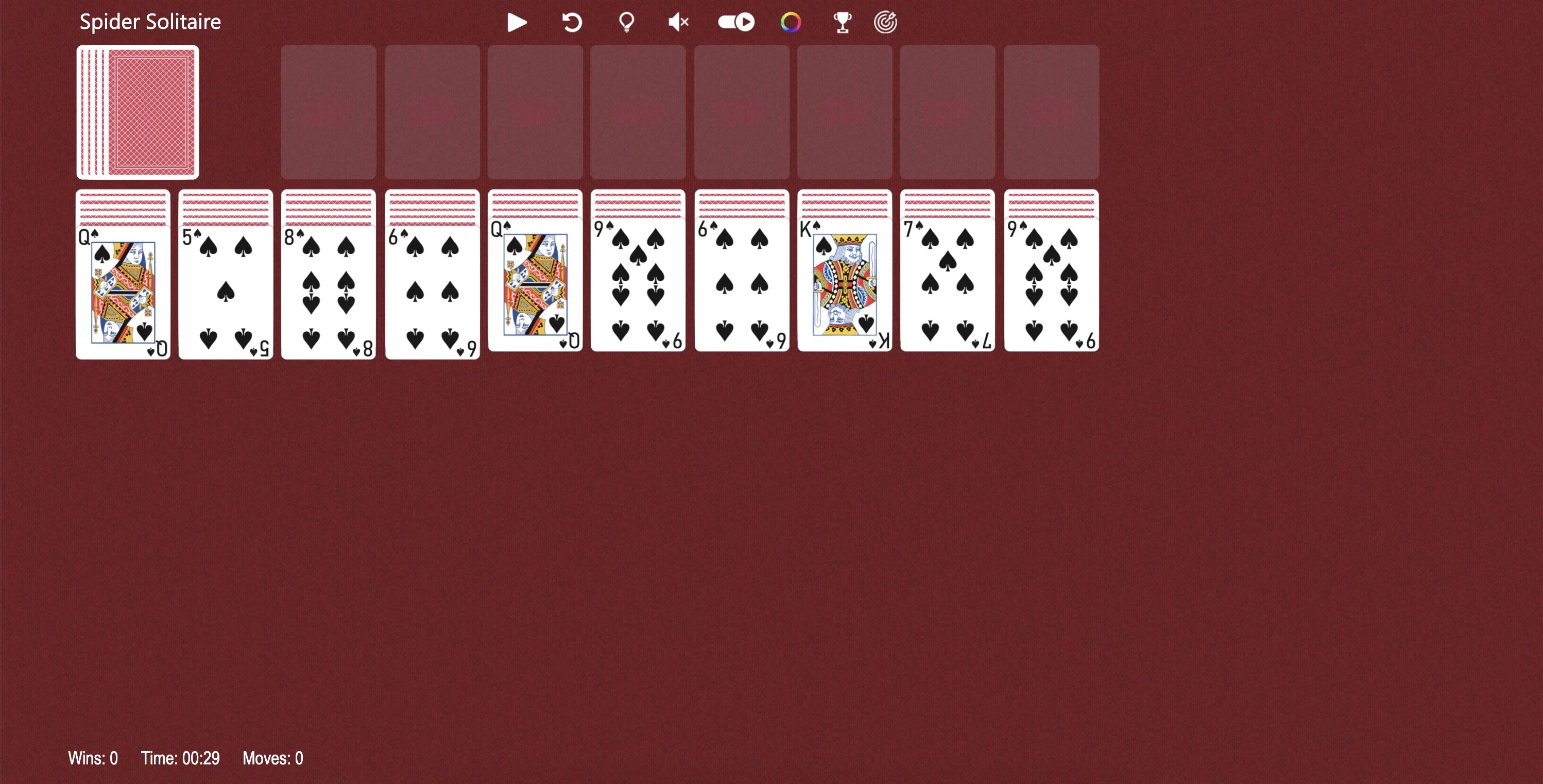 Spider Solitaire Solitairee screenshot 2