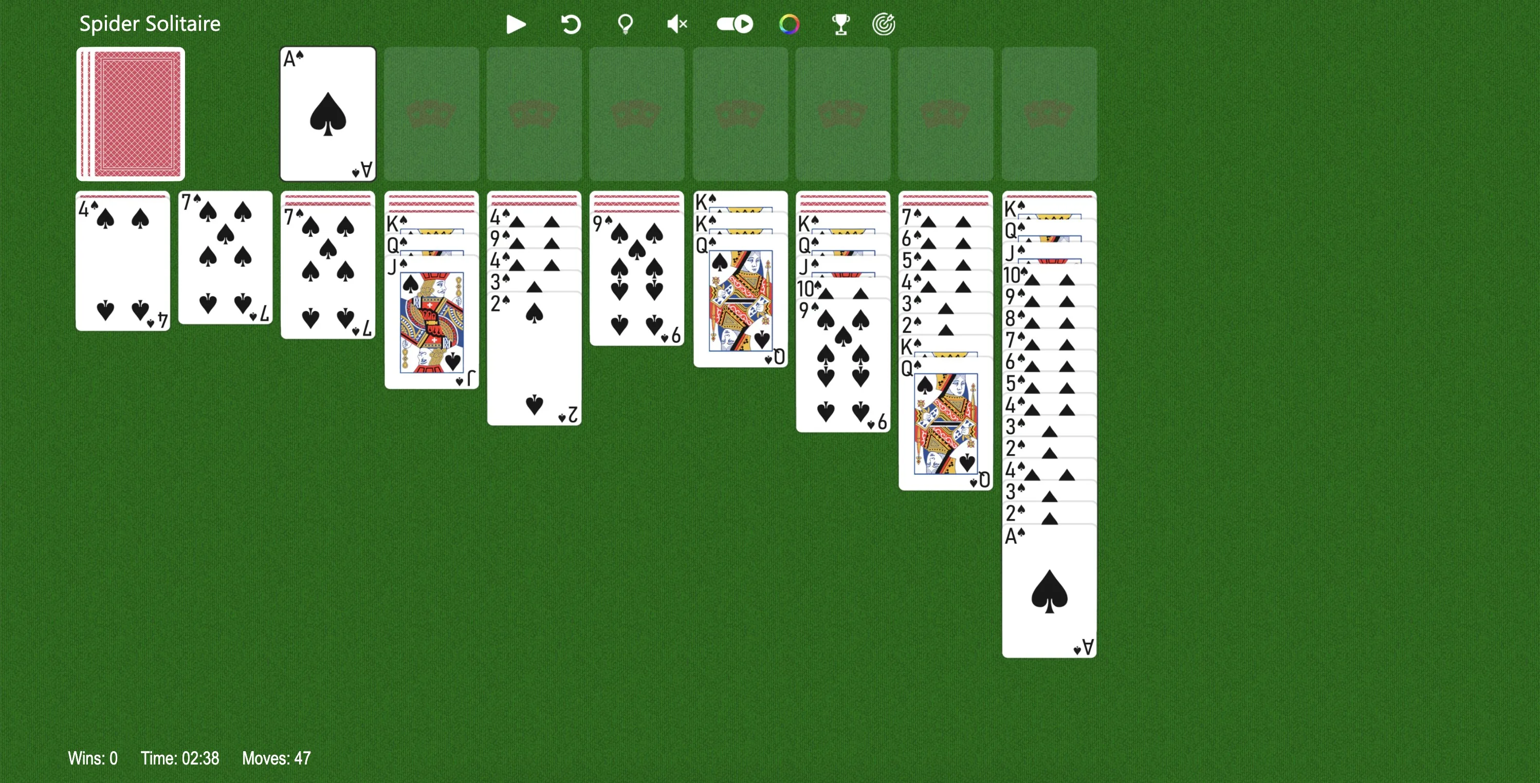 Spider Solitaire Solitairee screenshot 3