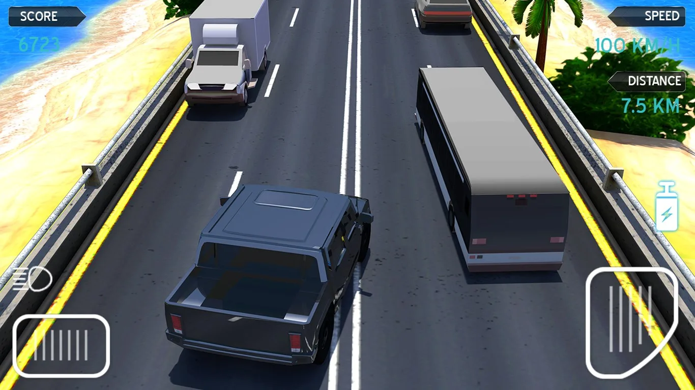 Traffic Racing Game On Beach screenshot 3