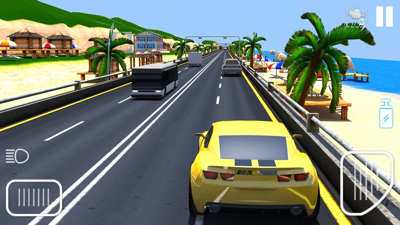Traffic Racing Game On Beach screenshot 4