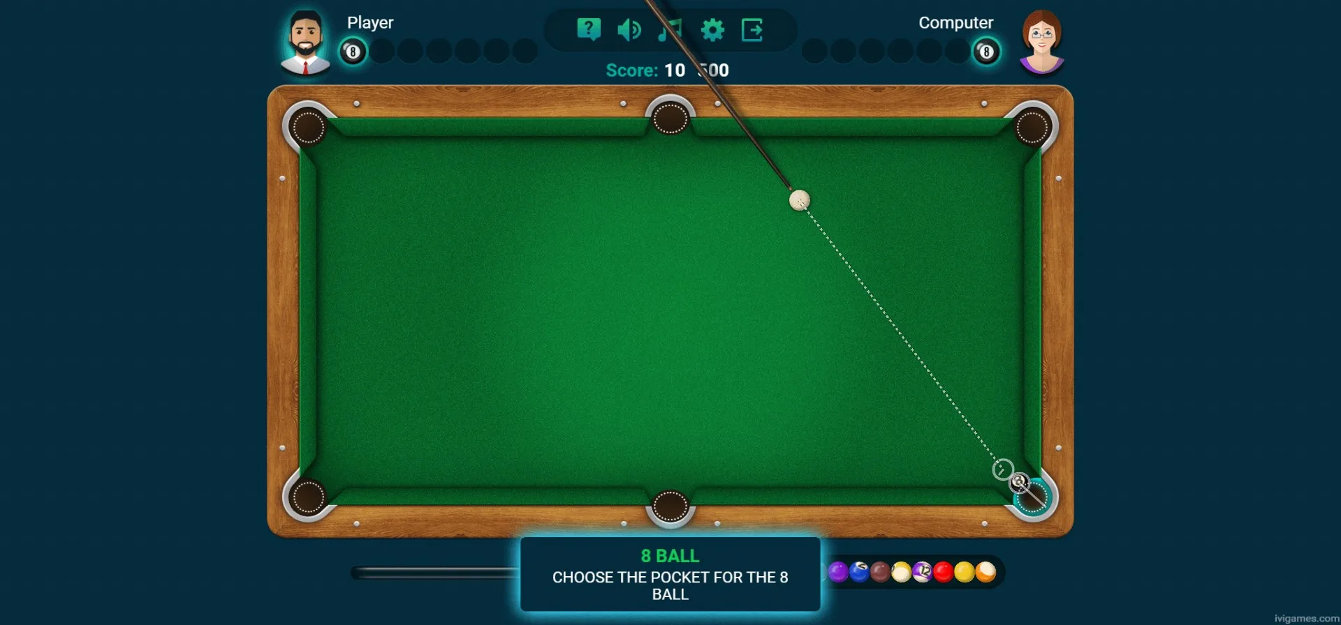 8 Ball Billiards - Super Challenge screenshot 3