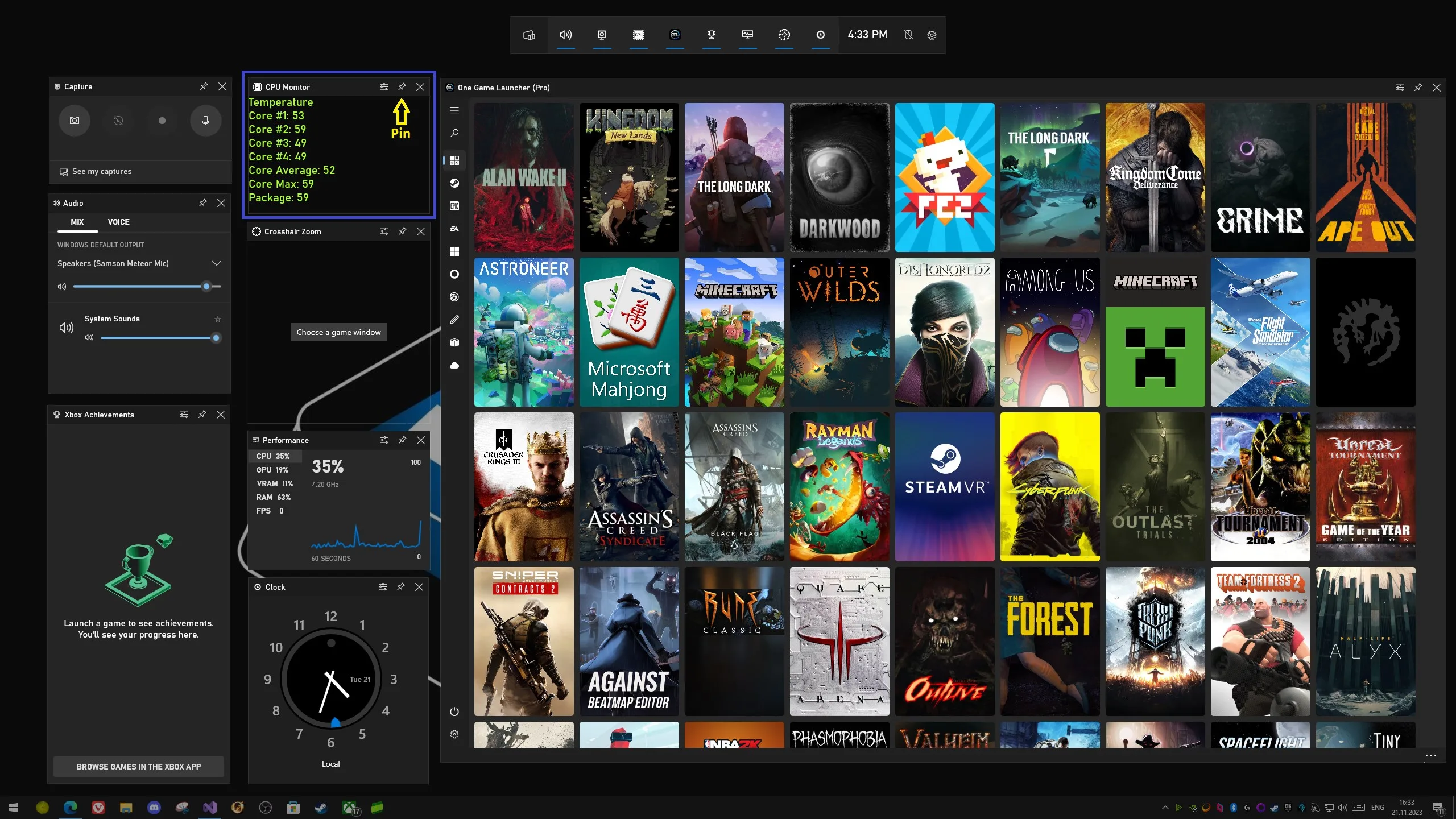 CPU Monitor for Game Bar screenshot 1